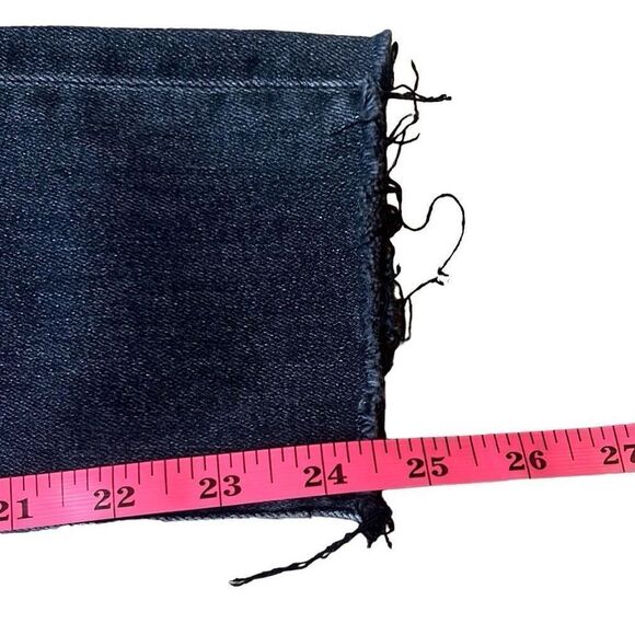 Aritzia Denim Forum Womens 26" Black Lola High Rise Skinny Raw Hem Jeans - Picture 14 of 14